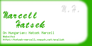 marcell hatsek business card